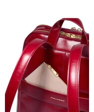 PIQUADRO BLUE SQUARE  Sac &agrave; dos pour ordinateur portable 14 pouces, en cuir ROUGE - Sacs &agrave; dos pour ordinateur portable - 6