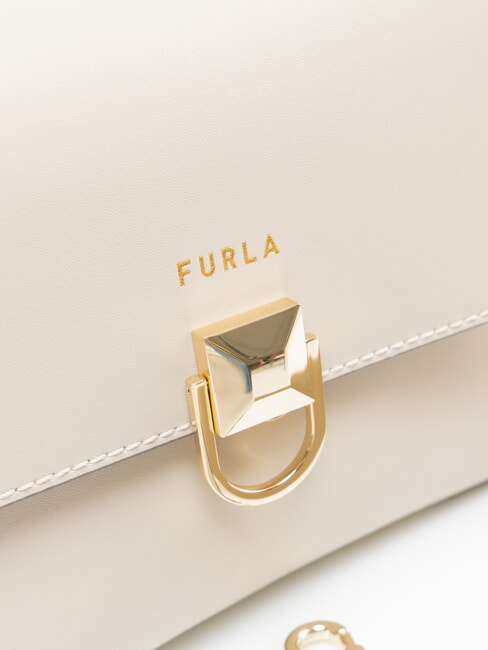 CIRCE Sac bandouli&egrave;re en cuir perle - Sacs pour Femme