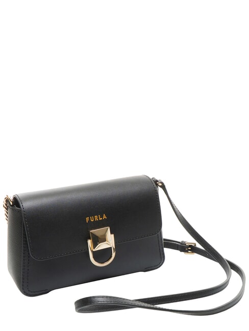 CIRCE Mini sac bandouli&egrave;re en cuir Noir - Sacs pour Femme