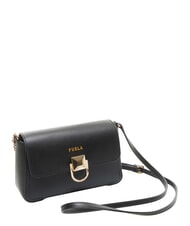 FURLA CIRCE Mini sac bandouli&egrave;re en cuir Noir - Sacs pour Femme - 2