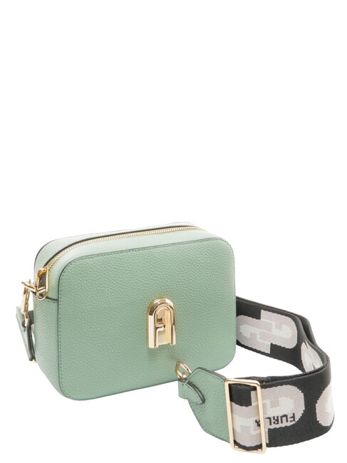 GARDENIA Sacoche pour appareil photo en cuir imprim&eacute; Keria Vert min&eacute;ral + tons glac&eacute;s - Sacs pour Femme