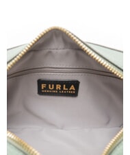 FURLA GARDENIA Sacoche pour appareil photo en cuir imprim&eacute; Keria Vert min&eacute;ral + tons glac&eacute;s - Sacs pour Femme - 5