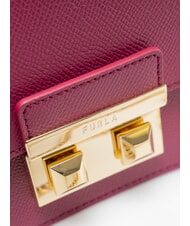 FURLA BELLA  Mini sac bandouli&egrave;re, en cuir framboise - Sacs pour Femme - 3