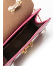 FURLA BELLA  Mini sac bandouli&egrave;re, en cuir framboise - Sacs pour Femme - 5