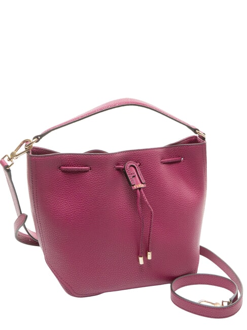 ATENA Mini sac seau avec bandouli&egrave;re framboise - Sacs pour Femme