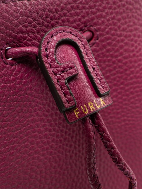 ATENA Mini sac seau avec bandouli&egrave;re framboise - Sacs pour Femme