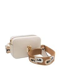 FURLA GARDENIA Sacoche pour appareil photo en cuir imprim&eacute; Keria tons perle et cognac - Sacs pour Femme - 3