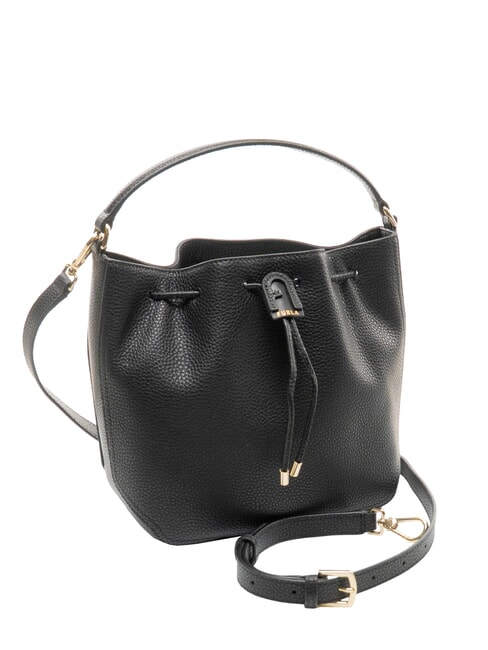 ATENA Mini sac seau avec bandouli&egrave;re Noir - Sacs pour Femme