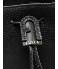 FURLA ATENA Mini sac seau avec bandouli&egrave;re Noir - Sacs pour Femme - 4