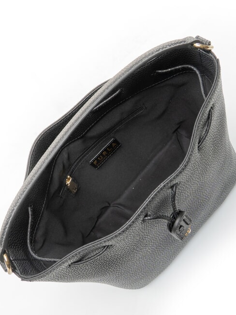 ATENA Mini sac seau avec bandouli&egrave;re Noir - Sacs pour Femme