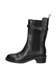 MARC ELLIS ME25 amphibiens de cuir noir - Chaussures Femme - 3