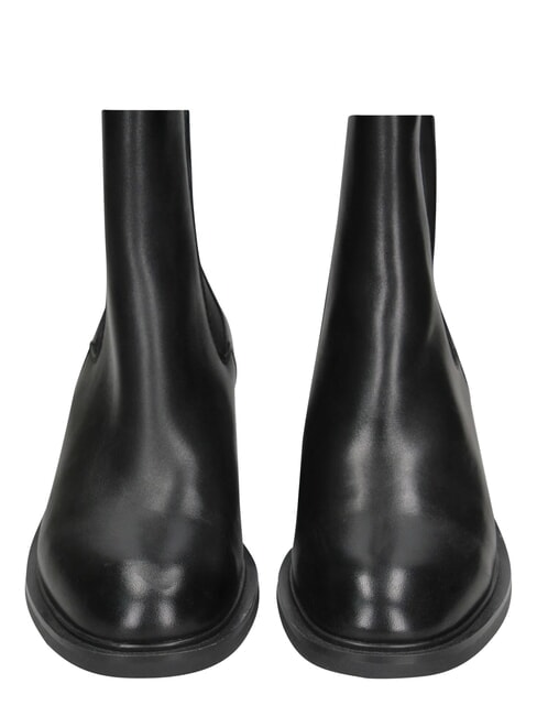 ME25 amphibiens de cuir noir - Chaussures Femme