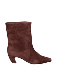 MARC ELLIS ME25 Bottine &agrave; talon de 5 cm, en cuir brun fonc&eacute; - Chaussures Femme - 3