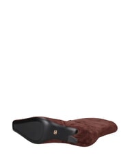 MARC ELLIS ME25 Bottine &agrave; talon de 5 cm, en cuir brun fonc&eacute; - Chaussures Femme - 5