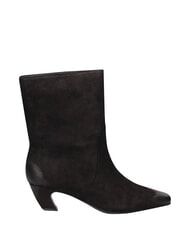 MARC ELLIS ME25 Bottine &agrave; talon de 5 cm, en cuir noir - Chaussures Femme - 3