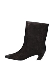 MARC ELLIS ME25 Bottine &agrave; talon de 5 cm, en cuir noir - Chaussures Femme - 4