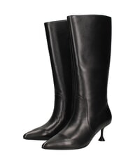 MARC ELLIS ME25 Bottes hautes en cuir, talon de 6,5 cm noir - Chaussures Femme - 4