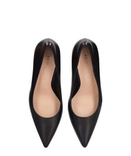 MARC ELLIS ME25 D&eacute;collet&eacute; &agrave; talon de 9 cm, en cuir noir - Chaussures Femme - 6