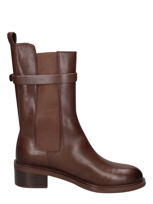 ME25 amphibiens de cuir brun fonc&eacute; - Chaussures Femme