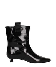 MARC ELLIS ME25 Bottine &agrave; talon de 3 cm, en cuir noir - Chaussures Femme - 4