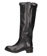 MARC ELLIS ME25 Bottes hautes en cuir, talon de 4,5 cm noir - Chaussures Femme - 3