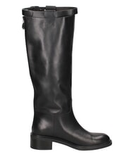MARC ELLIS ME25 Bottes hautes en cuir, talon de 4,5 cm noir - Chaussures Femme - 4