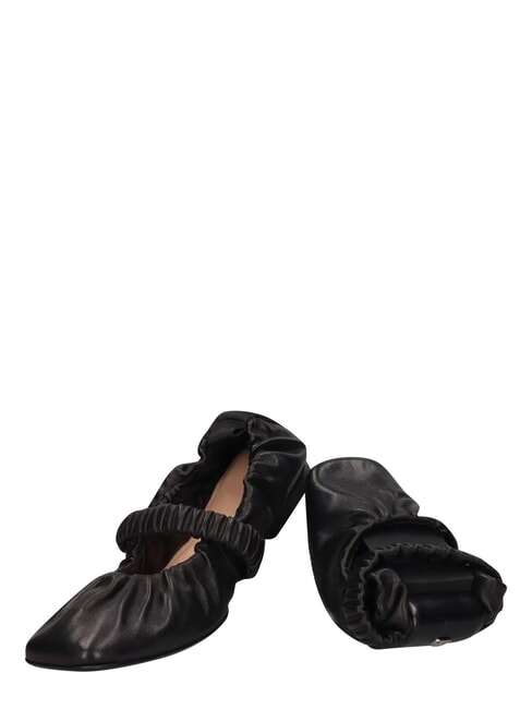 ME25 ballerines en cuir noir - Chaussures Femme