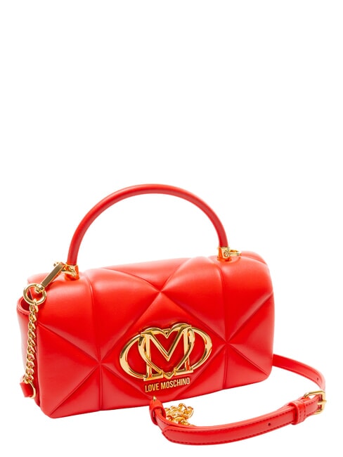 EMBOSSED Sac &agrave; main avec bandouli&egrave;re ROUGE - Sacs pour Femme