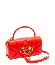 LOVE MOSCHINO EMBOSSED Sac &agrave; main avec bandouli&egrave;re ROUGE - Sacs pour Femme - 2