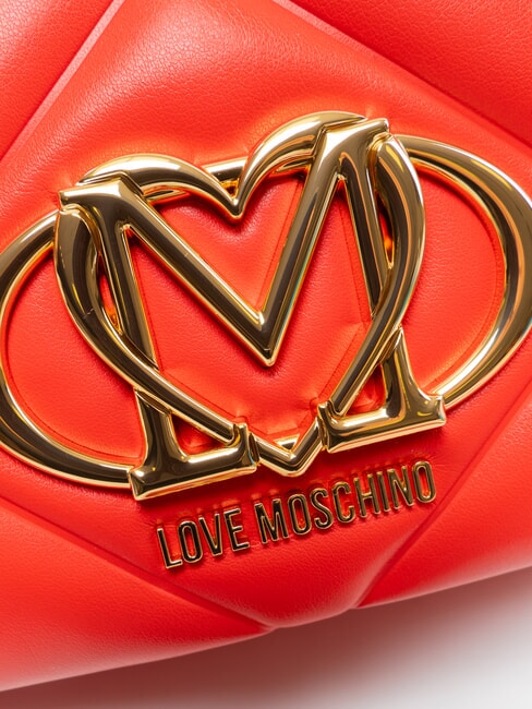 EMBOSSED Sac &agrave; main avec bandouli&egrave;re ROUGE - Sacs pour Femme