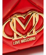 LOVE MOSCHINO EMBOSSED Sac bandouli&egrave;re / sac port&eacute; travers ROUGE - Sacs pour Femme - 3