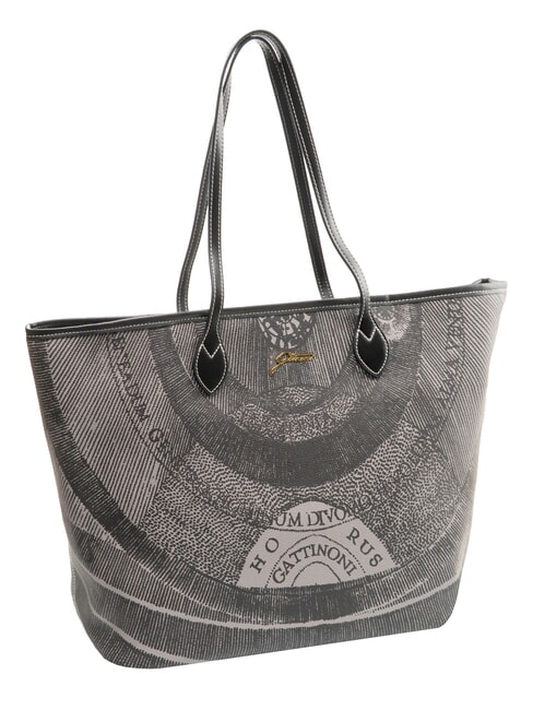 PLANETARIUM Grand sac de courses monochrome gris clair/noir - Sacs pour Femme