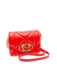 LOVE MOSCHINO EMBOSSED Mini sac bandouli&egrave;re ROUGE - Sacs pour Femme - 2
