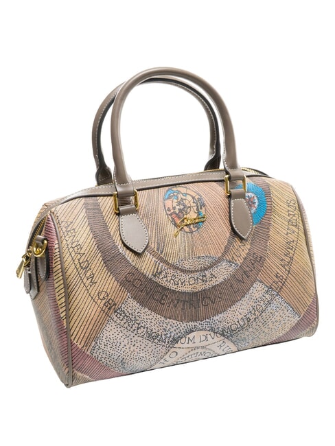 PLANETARIUM Sac &agrave; bandouli&egrave;re avec bandouli&egrave;re aquarelle sauvage/ taupe fonc&eacute; - Sacs pour Femme