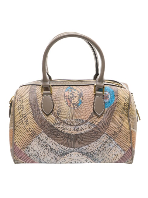 PLANETARIUM Sac &agrave; bandouli&egrave;re avec bandouli&egrave;re aquarelle sauvage/ taupe fonc&eacute; - Sacs pour Femme
