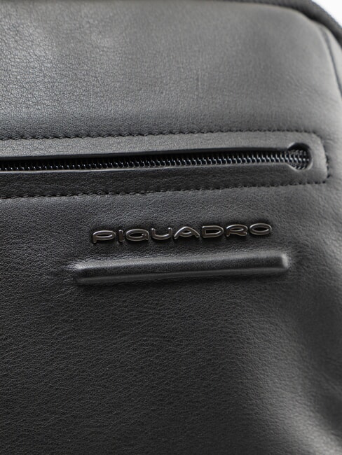AKRON Sac &agrave; dos en cuir Noir - Sacs &agrave; dos pour ordinateur portable