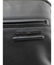 PIQUADRO AKRON Sac &agrave; dos en cuir Noir - Sacs &agrave; dos pour ordinateur portable - 3