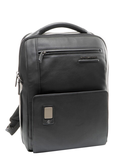 AKRON Sac &agrave; dos en cuir Noir - Sacs &agrave; dos pour ordinateur portable