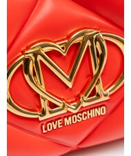 LOVE MOSCHINO EMBOSSED Sac bandouli&egrave;re, double portabilit&eacute; ROUGE - Sacs pour Femme - 3