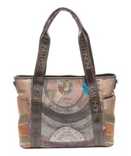 GATTINONI PLANETARIUM sac bandouli&egrave;re aquarelle sauvage/ taupe fonc&eacute; - Sacs pour Femme - 4