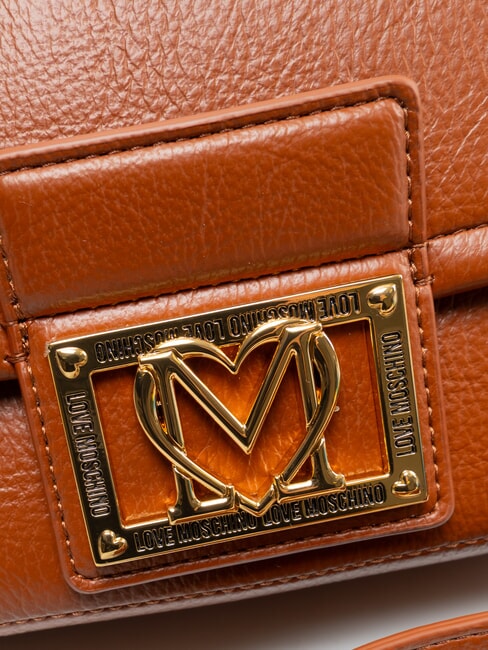 EMBOSSED sac bandouli&egrave;re ch&acirc;taigne - Sacs pour Femme
