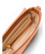 LOVE MOSCHINO EMBOSSED sac bandouli&egrave;re ch&acirc;taigne - Sacs pour Femme - 5