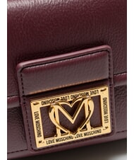 LOVE MOSCHINO LOCKED IN GOLD  Sac &agrave; dos pour femme vin - Sacs pour Femme - 3