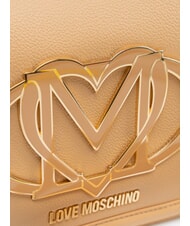 LOVE MOSCHINO LOGO Sac bandouli&egrave;re, avec bandouli&egrave;re beige - Sacs pour Femme - 4