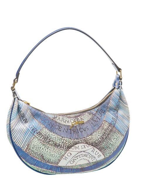 PLANETARIUM sac bandouli&egrave;re aigue-marine/bleu marine - Sacs pour Femme