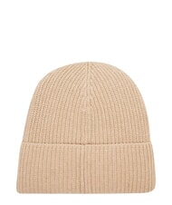 CALVIN KLEIN ESSENTIAL PATCH Chapeau en laine m&eacute;lang&eacute;e beige - Bonnets - 2