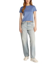 CALVIN KLEIN PLACED INSTITUTIONAL T-shirt &agrave; manches courtes bleu - T-shirt - 3