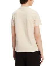 CALVIN KLEIN APPLIQUE REGULAR T-shirt &agrave; manches courtes beige - T-shirt - 2