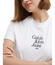 CALVIN KLEIN FONT GRAPHIC REGULAR T-shirt &agrave; manches courtes blanc - T-shirt - 3