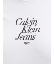 CALVIN KLEIN FONT GRAPHIC REGULAR T-shirt &agrave; manches courtes blanc - T-shirt - 4